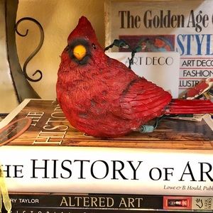 Christmas Red Bird - heavy. Tag attached on bottom